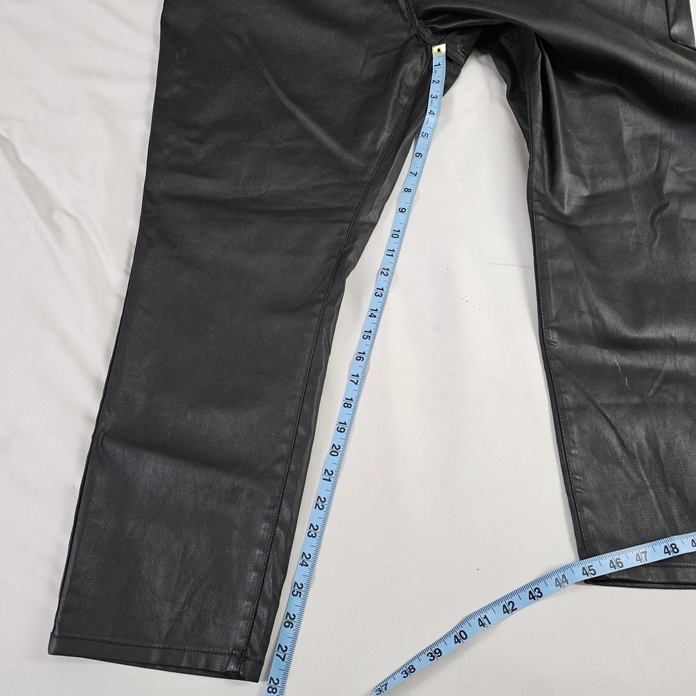 NEW Ana Black Coated Jeans High Rise Skinny pants Sz 22 W - Picture 4 of 4